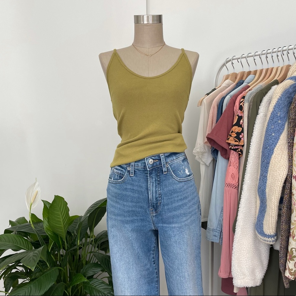 Universal Thread Chartreuse Green Tank - Size S